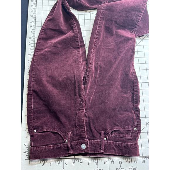 Levi’s 311 Shaping Skinny Jeans Maroon Corduroy Women 27" x 32" - Picture 6 of 12